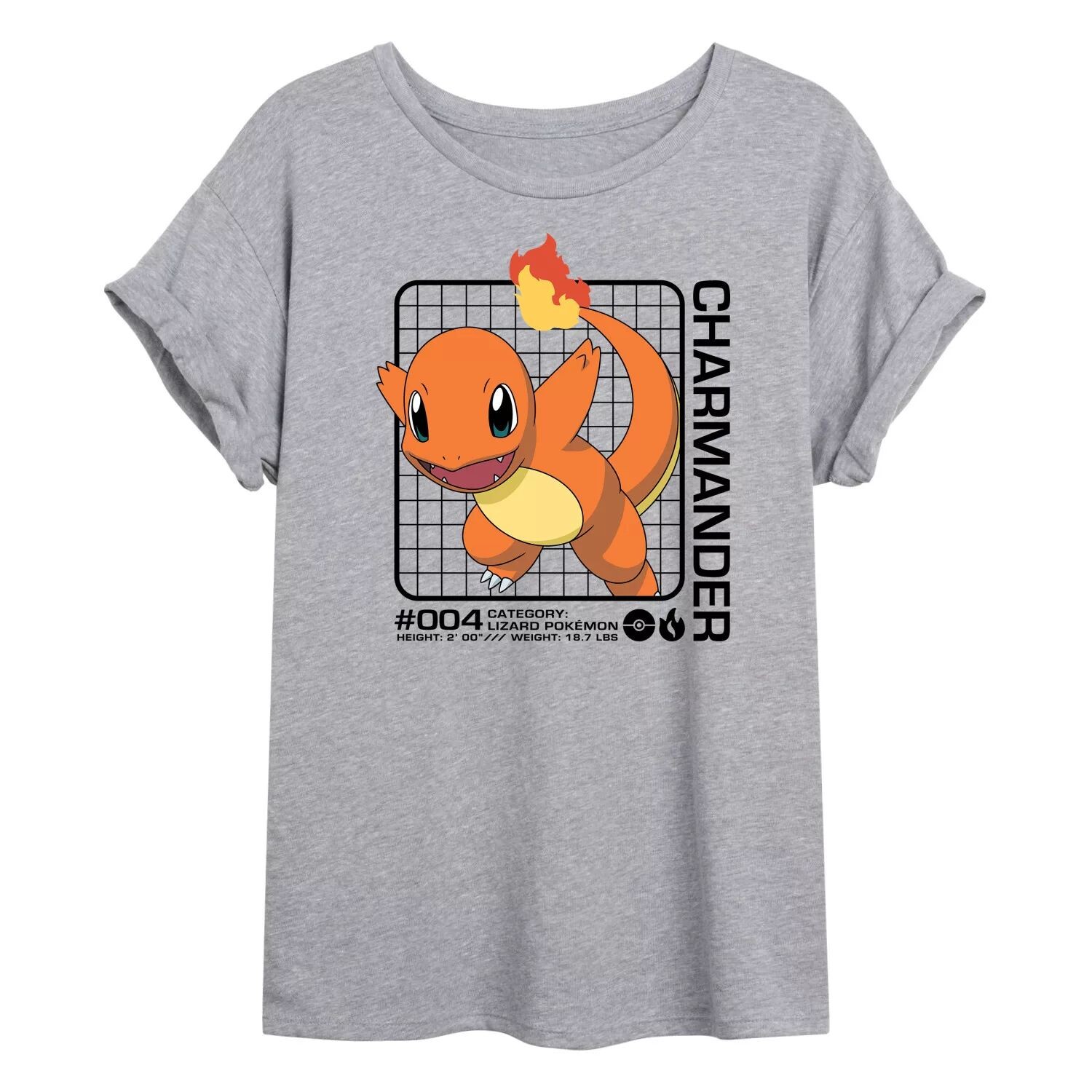 

Детская струящаяся футболка Pokemon Charmander Licensed Character