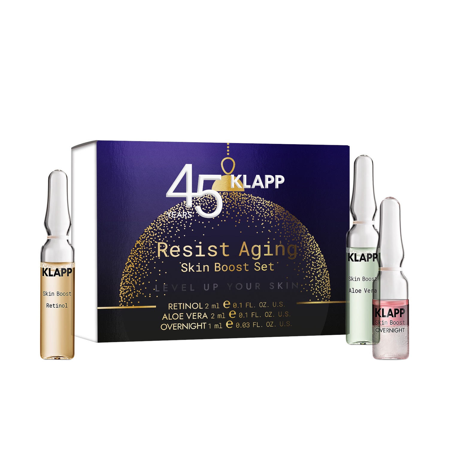 

Сыворотка для лица weihnachten resist aging skin boost set Klapp, объем 2 мл + 1 мл + 2 мл