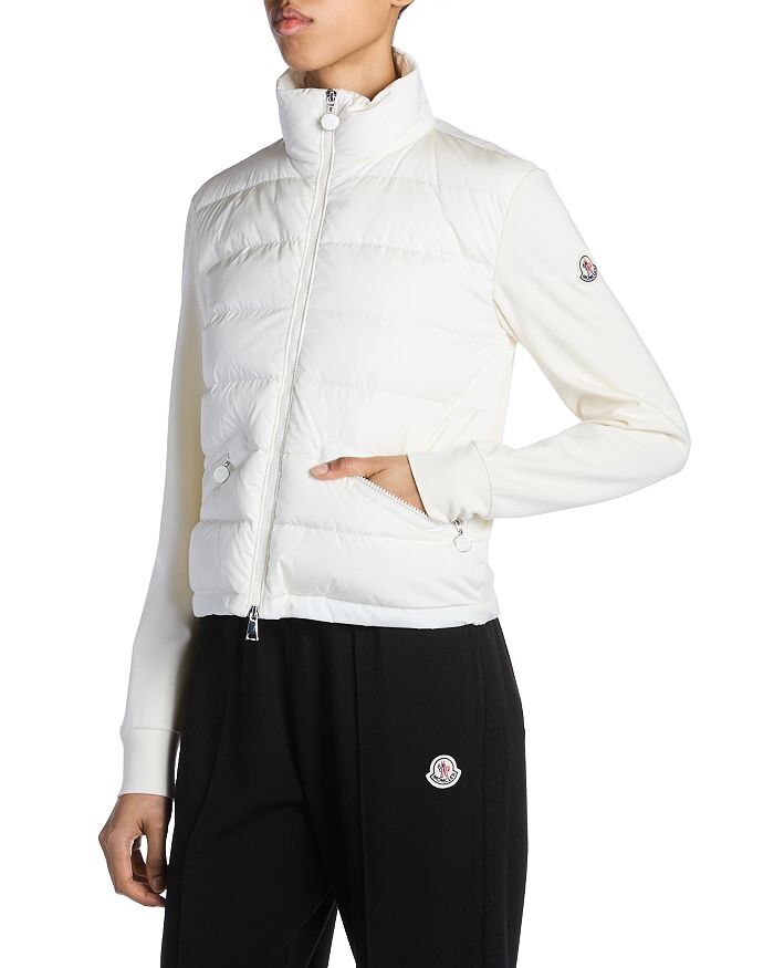 

Кардиган-пуховик Moncler, смешанная техника, белый