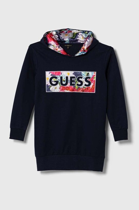 

Детское хлопковое платье Guess, темно-синий