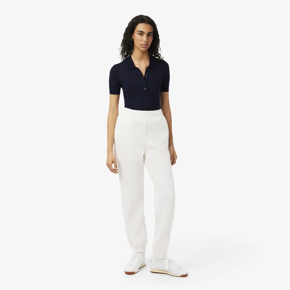 Спортивные брюки Lacoste Double Face Pique, офф-уайт