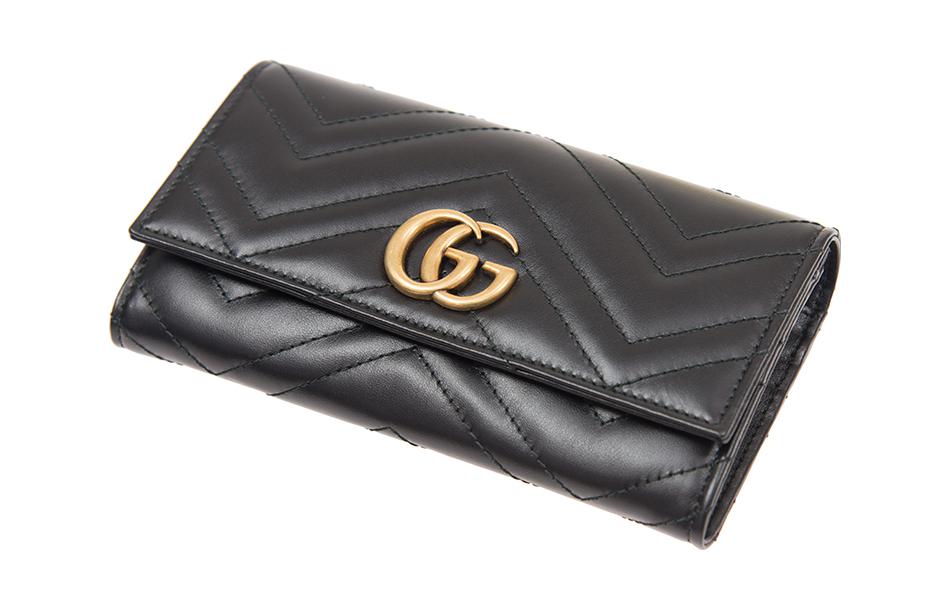 GUCCI Кошелёк GG Marmont из стёганой кожи — фото 4
