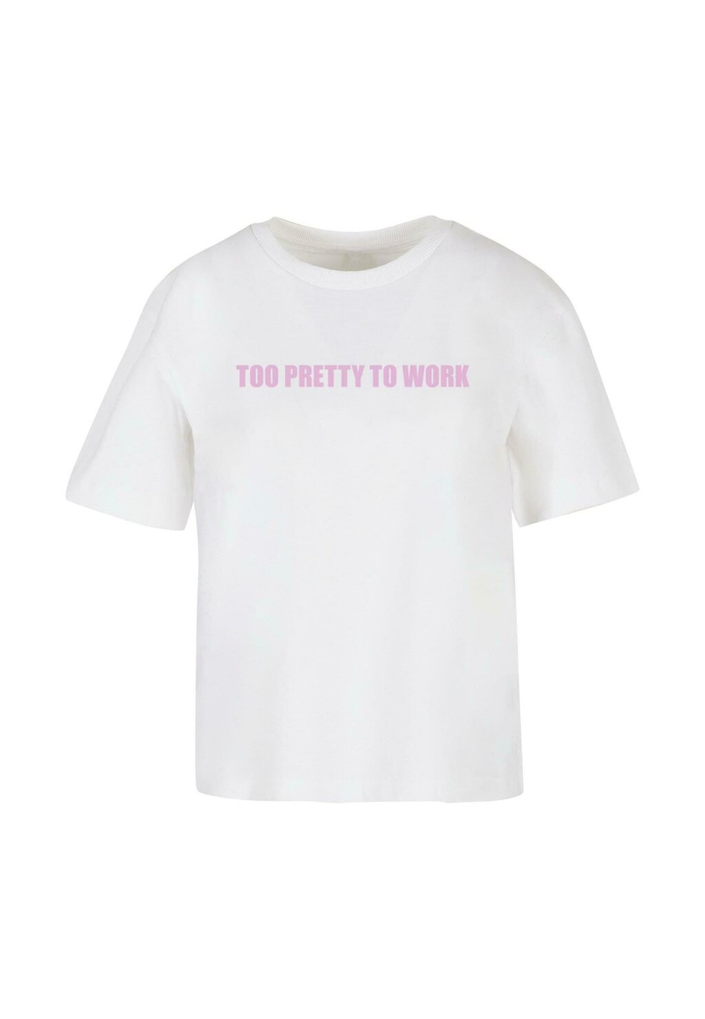 

Футболка с принтом TOO PRETTY Mister Tee, белый