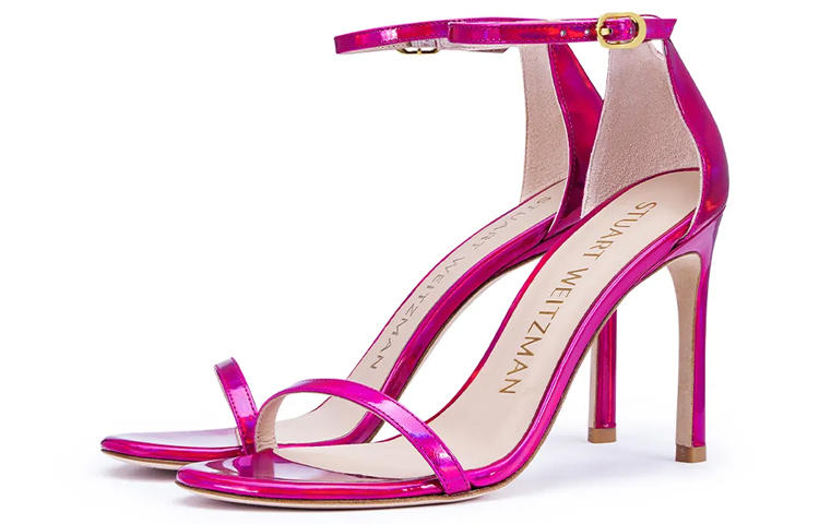 Stuart Weitzman Стюарт Вайцман SW Сандалии на одной бретели 10 см Женские Розовые — фото 4