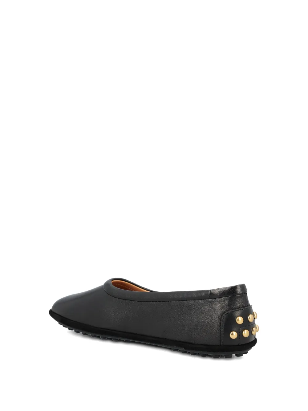 Балетки с декоративными заклёпками Tod'S, черный — фото 3