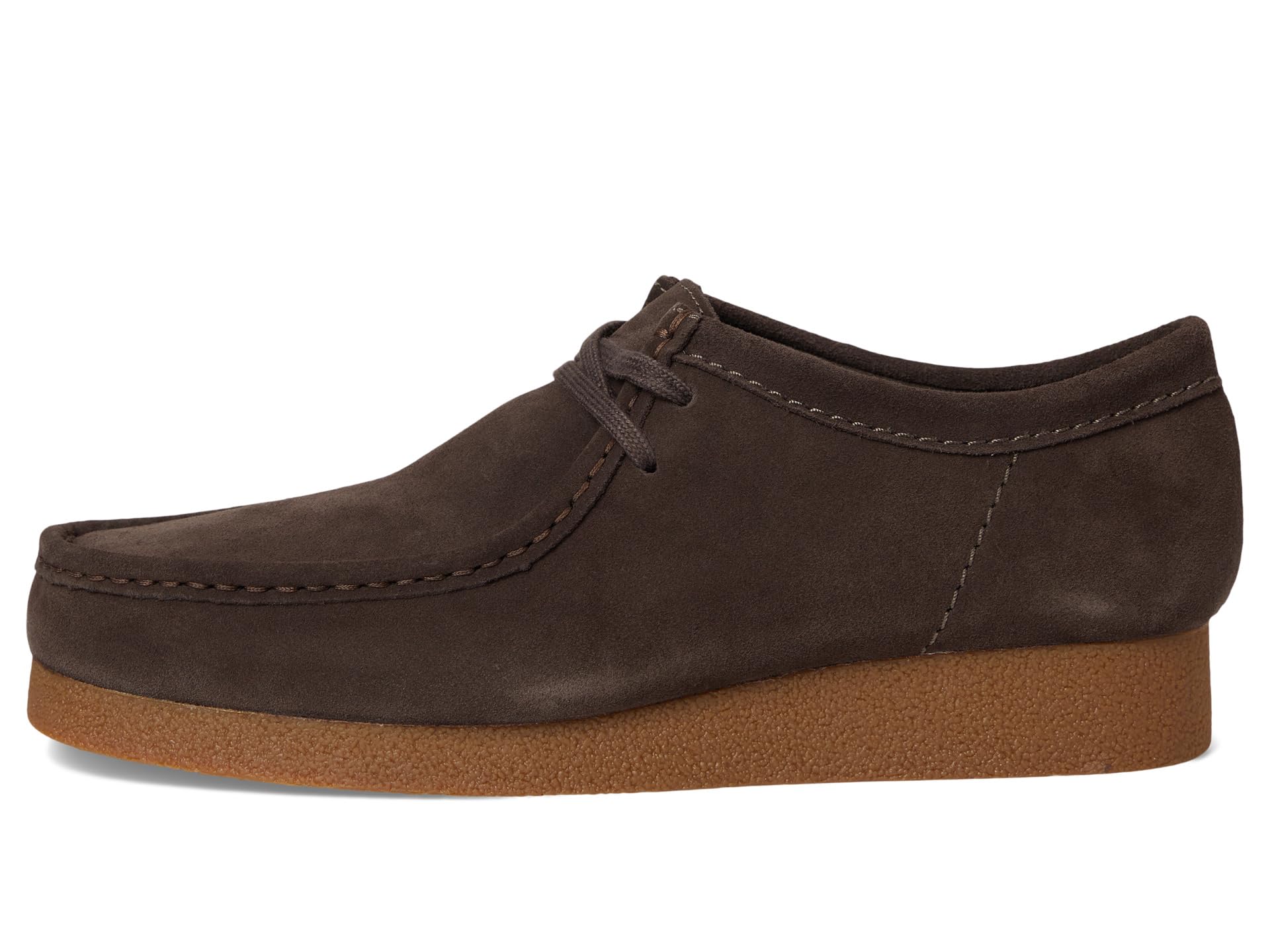 Туфли Clarks Wallabee EVO, цвет Dark Brown Suede — фото 4