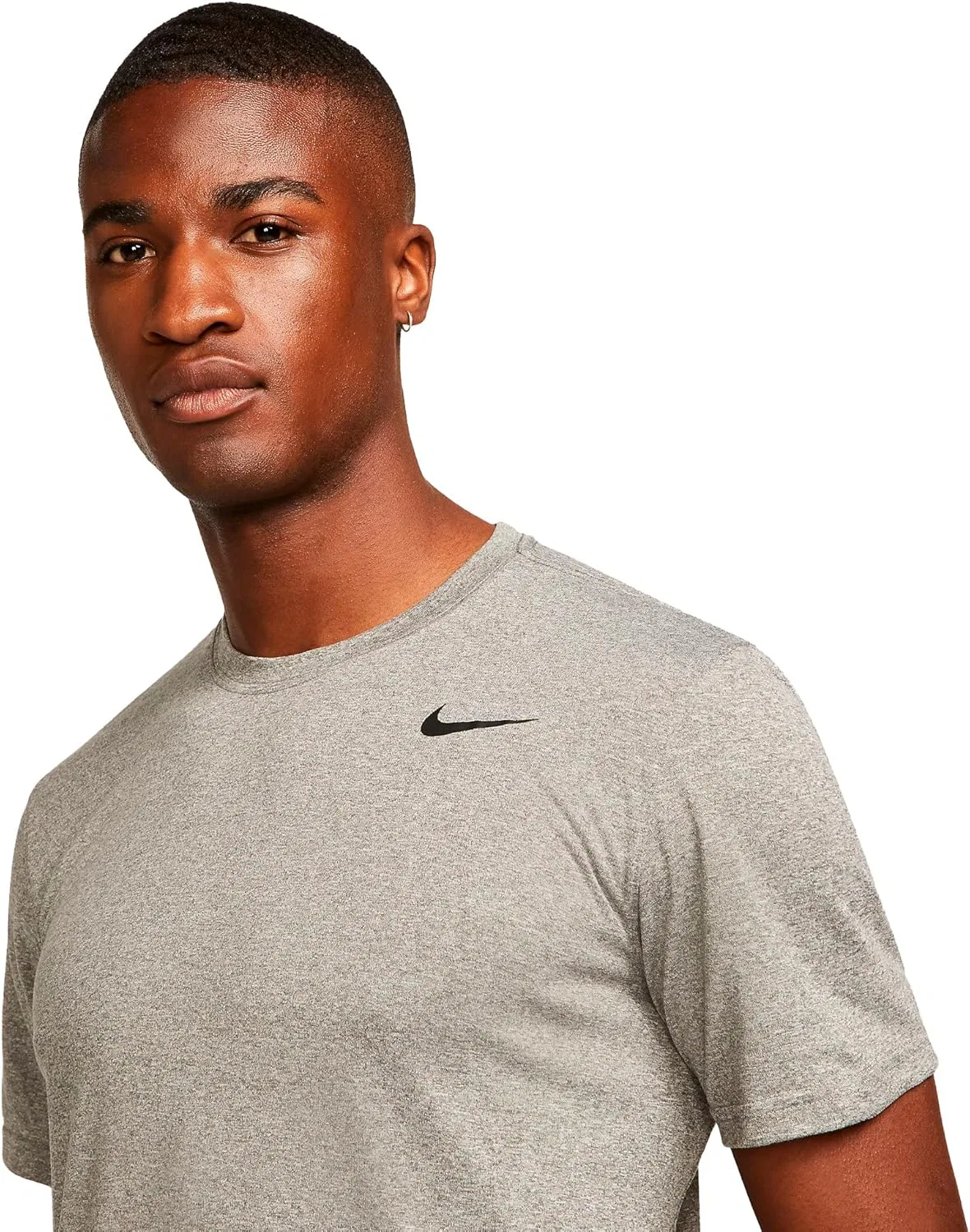 Футболка Dri-FIT Nike, цвет Carbon Heather | Black — фото 3