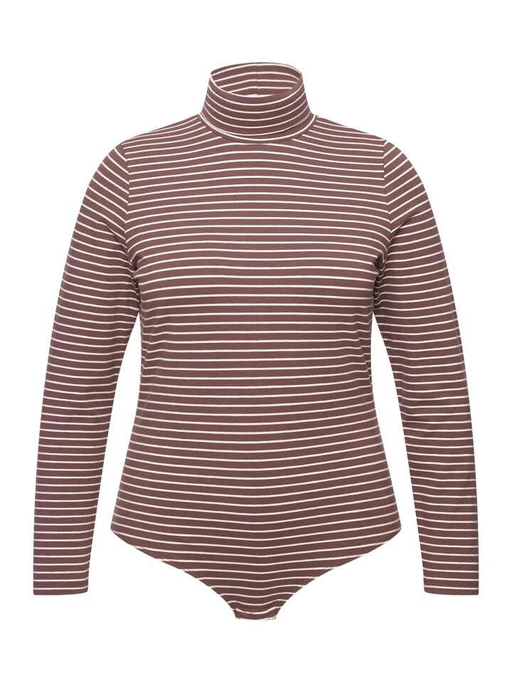 

Лонгслив Ulla Popken, цвет dunkles taupe
