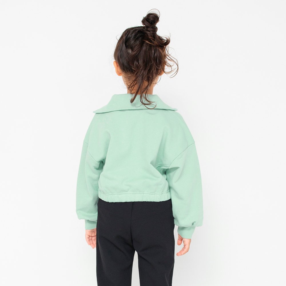 Толстовка с логотипом и застежкой-молнией до середины груди Branshes, Light green — фото 4