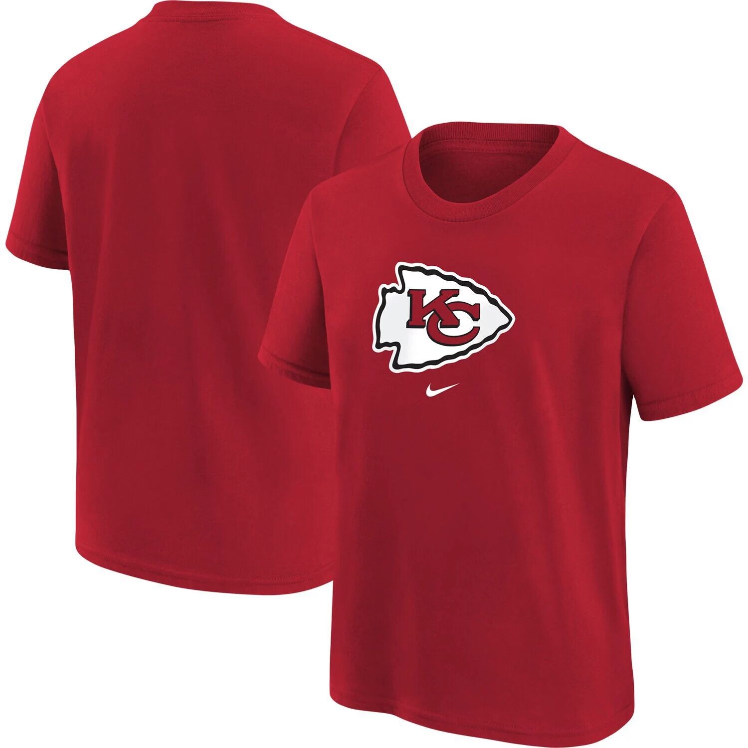 Молодежная красная футболка с логотипом Nike Kansas City Chiefs Nike