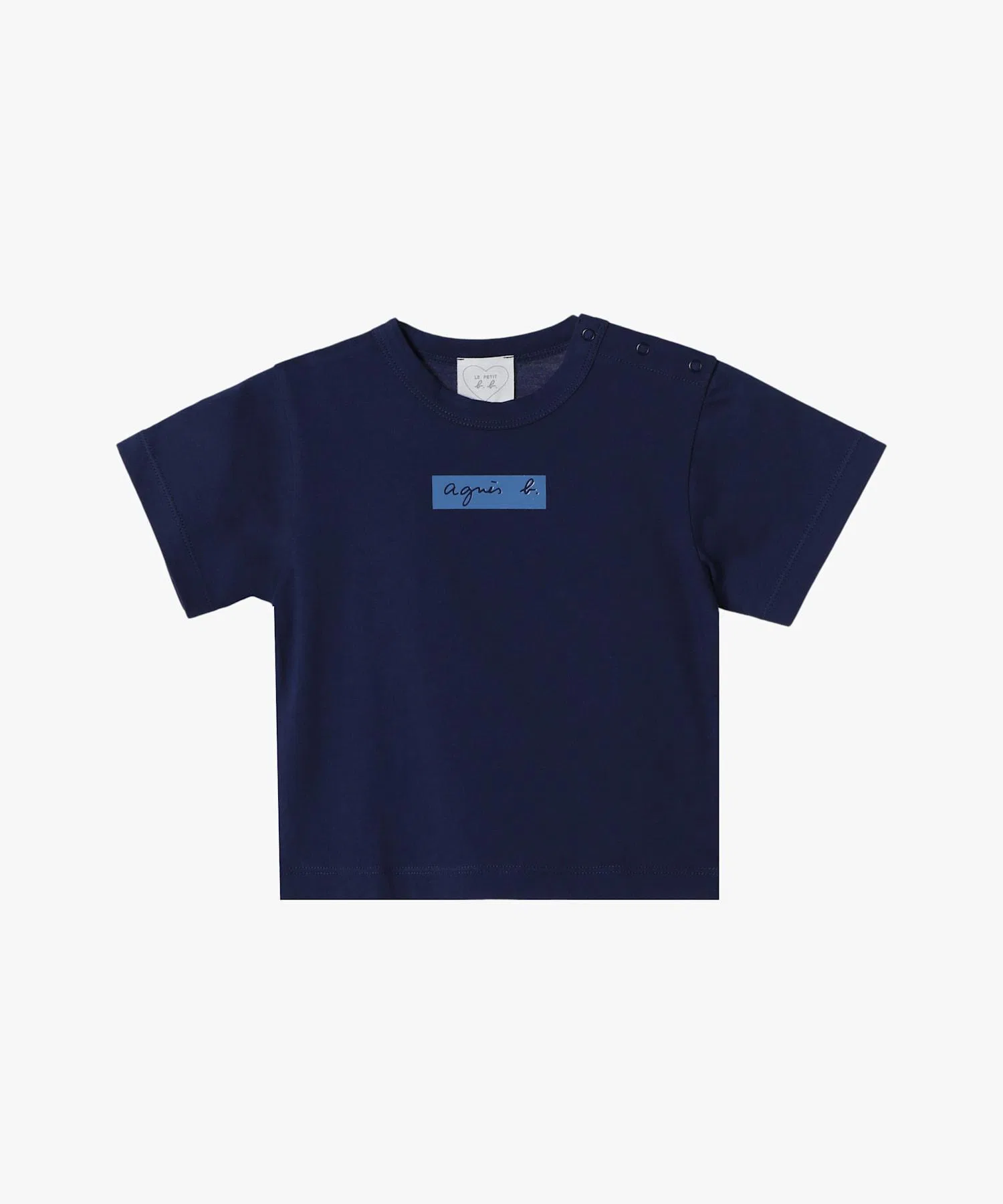 Детская футболка agnes b. с коротким рукавом и принтом Box Logo