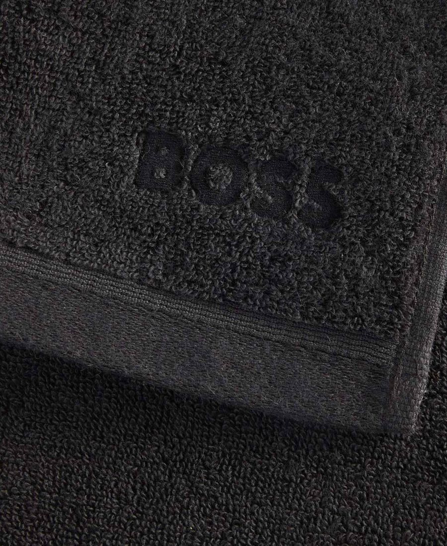 Салфетка для умывания loft aegean из чесаного хлопка, 12 x 12 дюймов. Boss Home, Black — фото 2