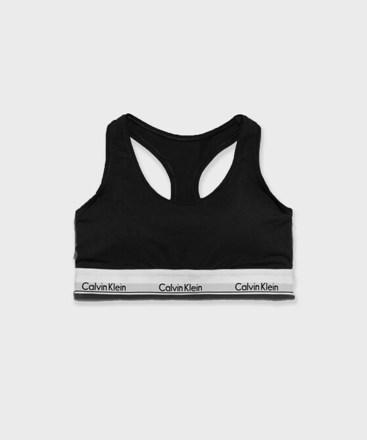 Бралетт Calvin Klein с логотипом на поясе, чёрный