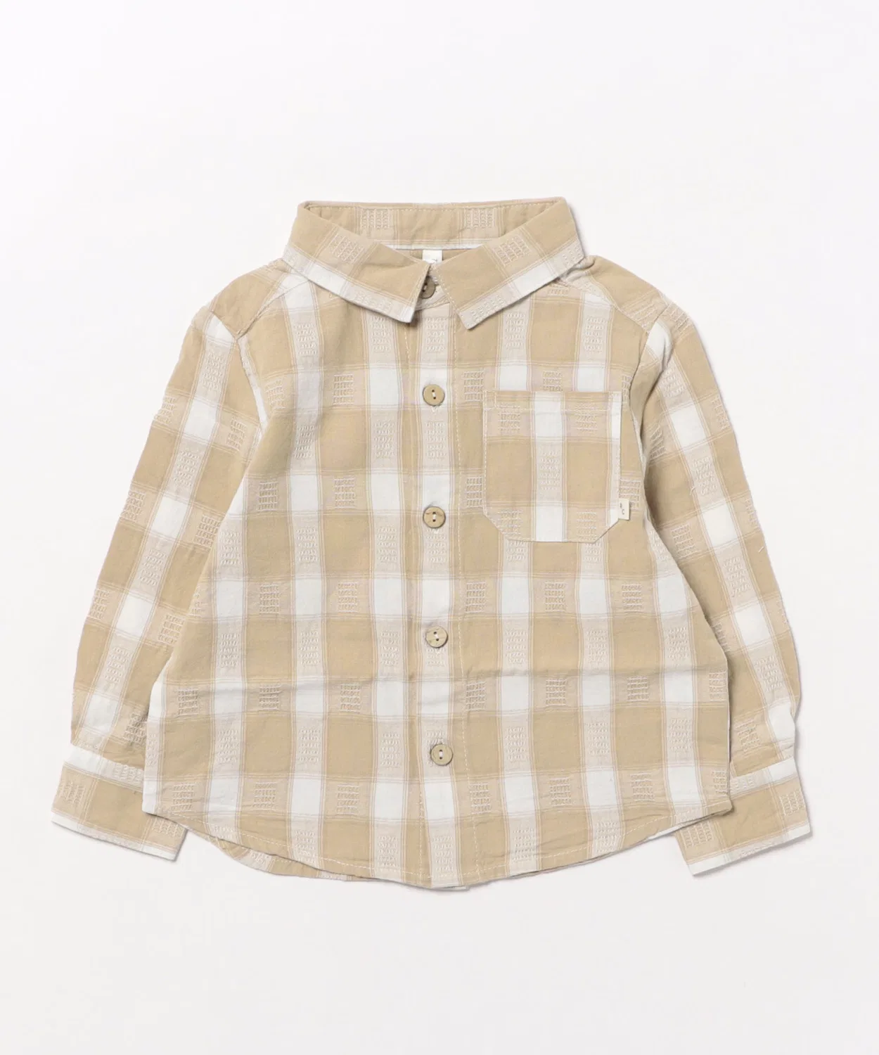 Детская рубашка с длинным рукавомPutty Plaid Rylee + Cru, Other