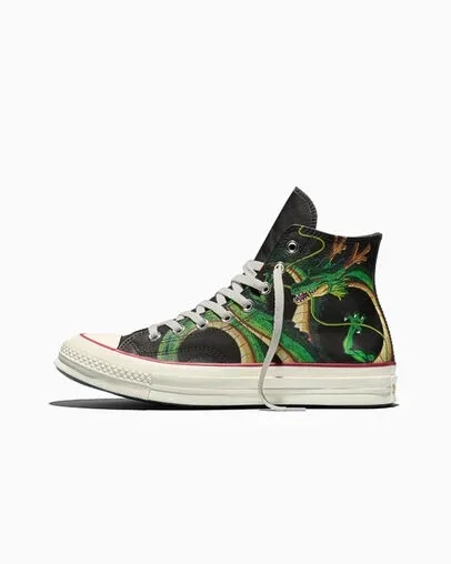 Кеды Converse Chuck 70 x Dragon Ball Z, черный/желтый — фото 2