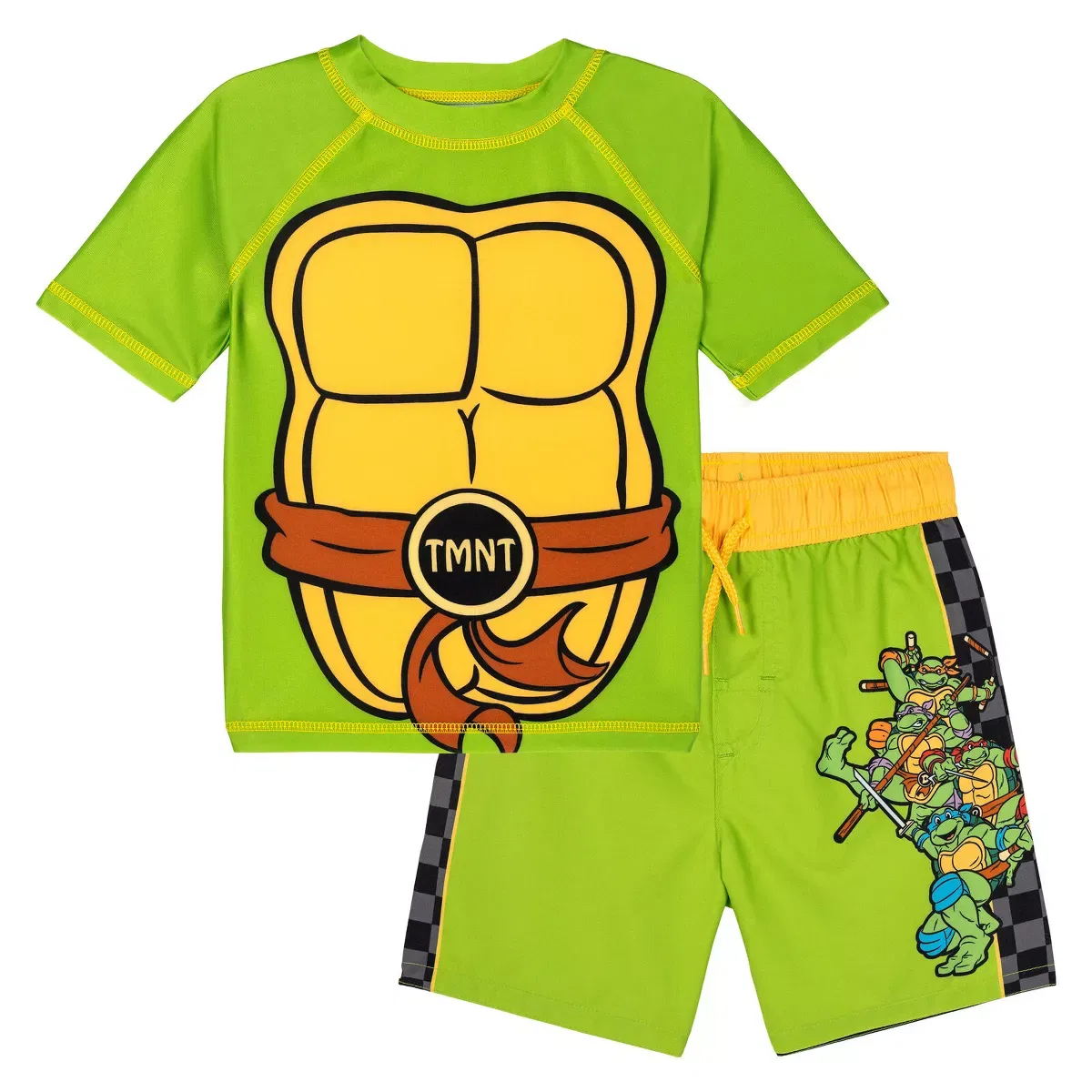 Детский комплект для плавания с коротким рукавом Teenage Mutant Ninja Turtles, Green