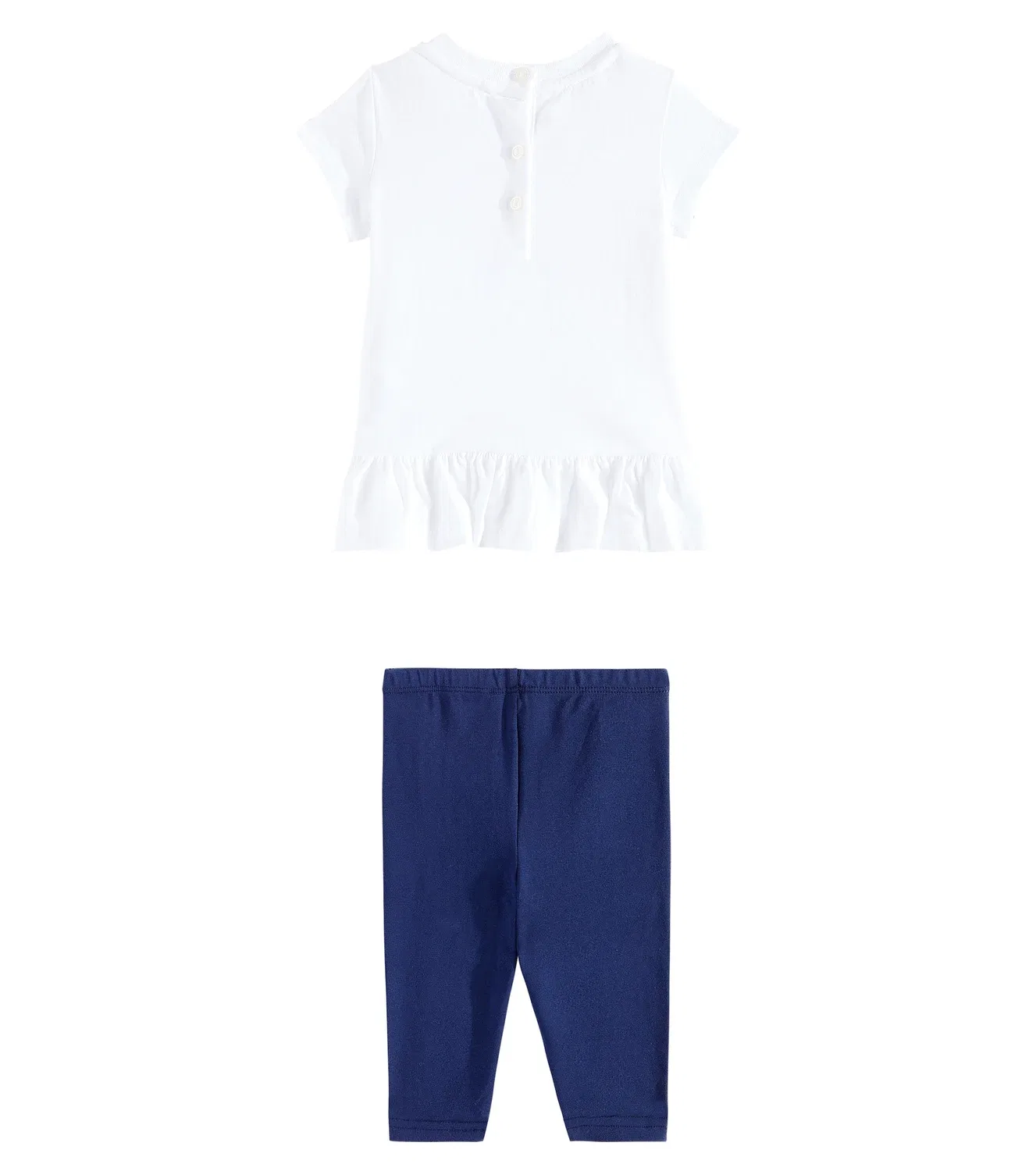 Комплект из футболки и брюк хлопковый Polo Ralph Lauren Kids, синий — фото 4