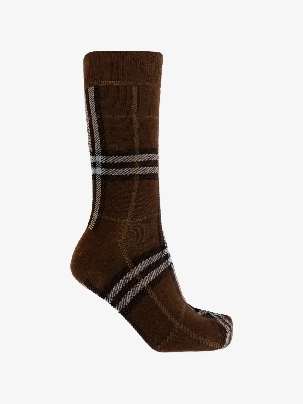 Носки в клетку BURBERRY, коричневый