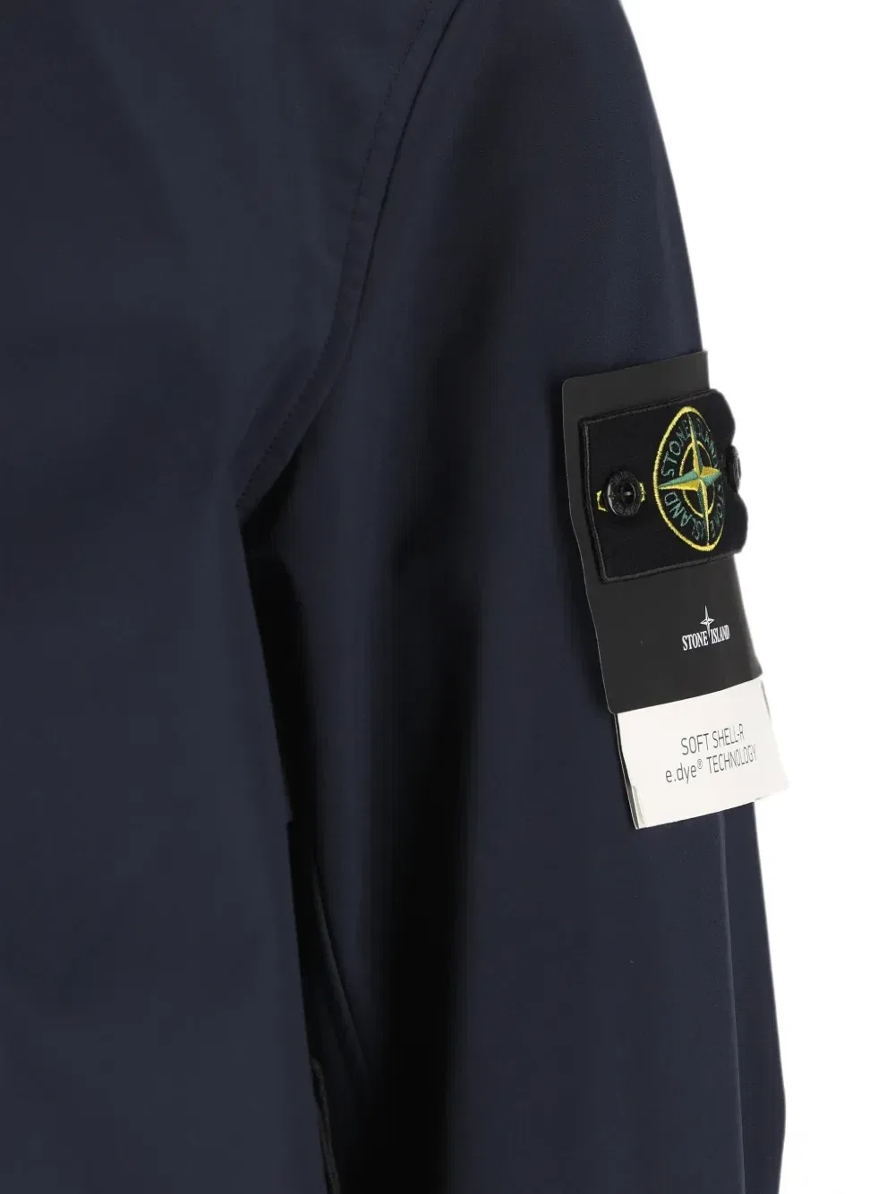 Куртка Soft Shell-R с капюшоном Stone Island, синий — фото 4