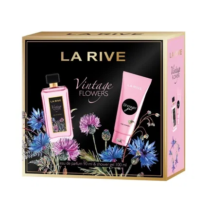 Набор парфюмерный для женщин La Rive Vintage Flowers, 90 мл парфюм + 100 мл гель для душа