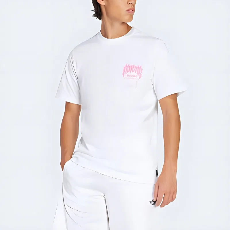 Мужская футболка с принтом Adidas Originals, White — фото 3