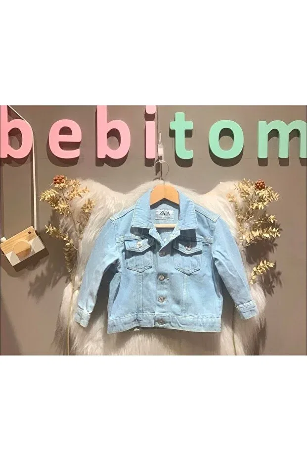 Мужская джинсовая куртка для детей 3-4 лет Bebitomkids — фото 2