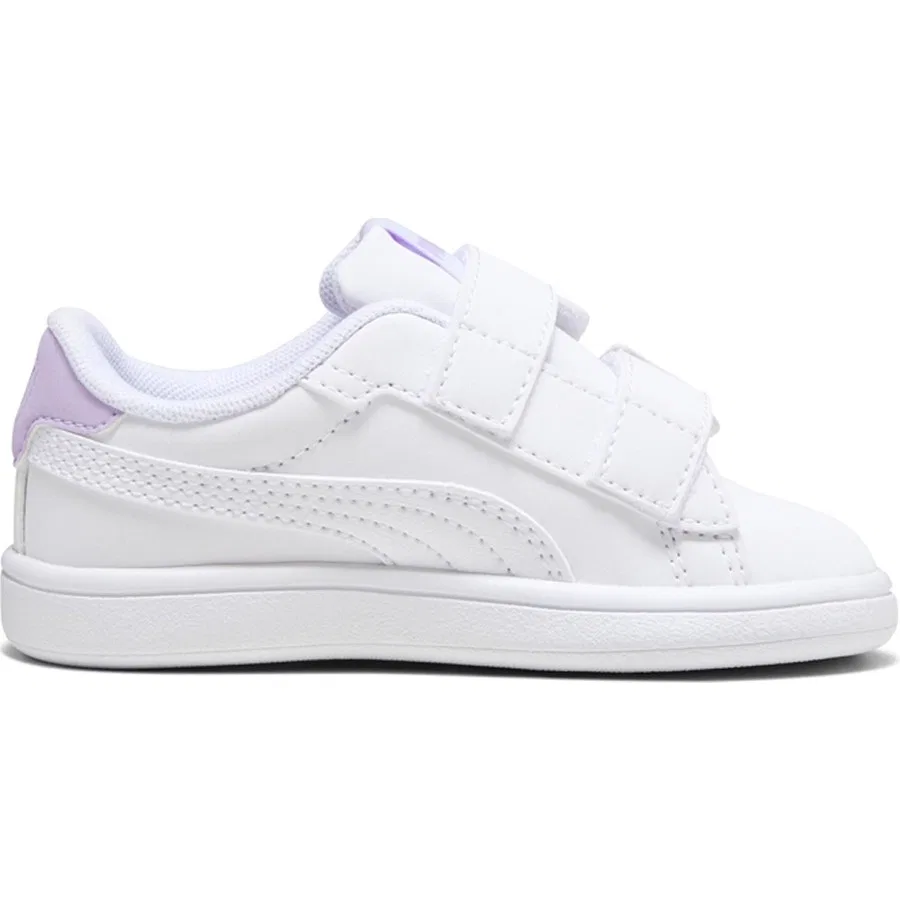 Кроссовки детские с ремешками Puma Smash 3.0 Bfly V Inf, Белый — фото 2