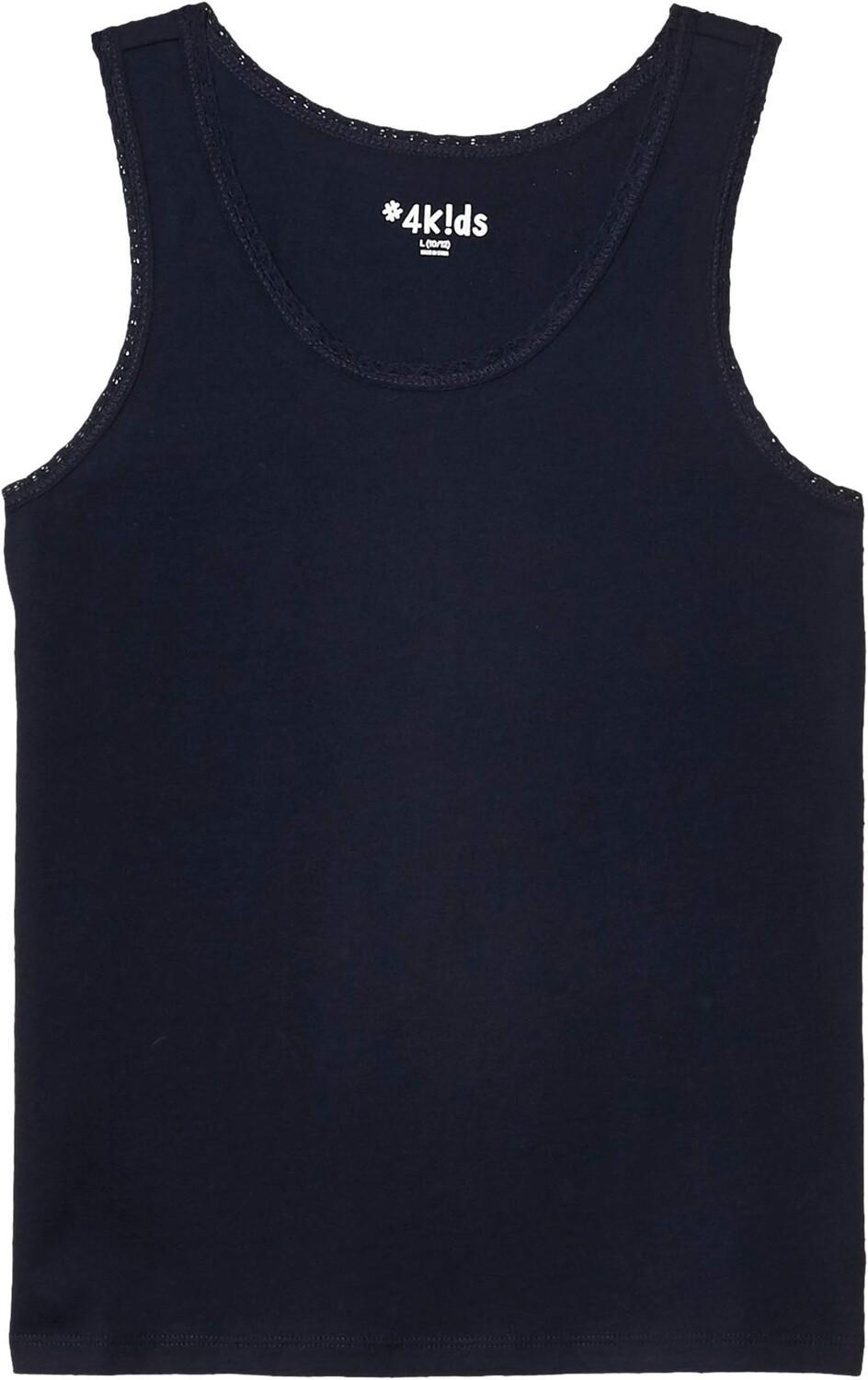 

Топ #4kids Essential Tank Top with Lace Trim, темно-синий