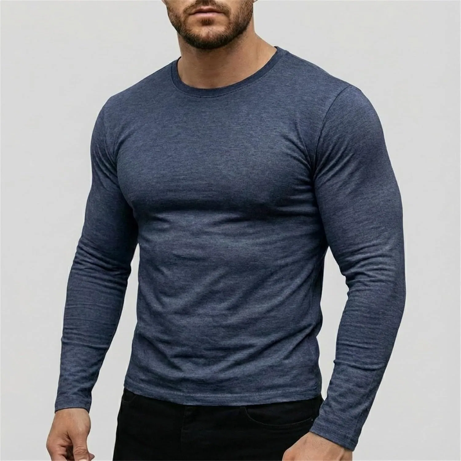 Мужская компрессионная футболка для фитнеса Athletic, Blue — фото 2