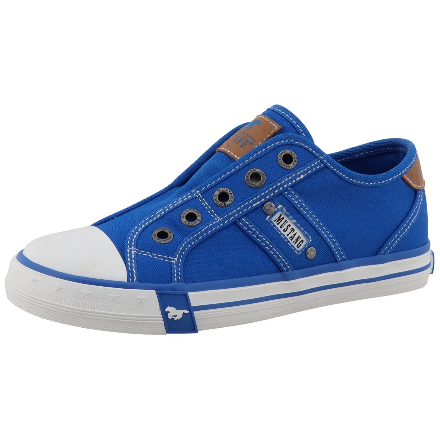 Детские кроссовки-слипоны с контрастными деталями Mustang Shoes, Royal Blue
