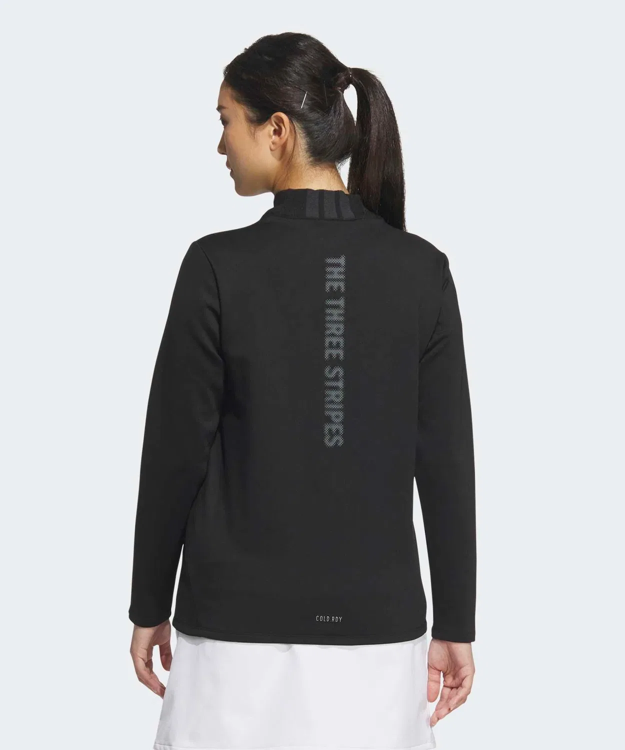 Женская футболка-поло с длинным рукавомCOLD. RDY Mock Neck Adidas Golf, Black — фото 2