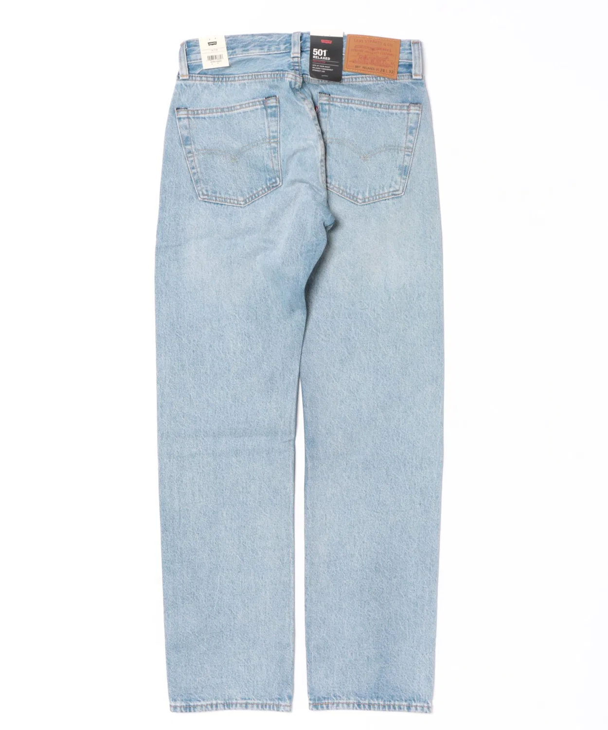 Джинсы прямого кроя с потертостями 501 Original Straight Levi's, Sax Blue — фото 2