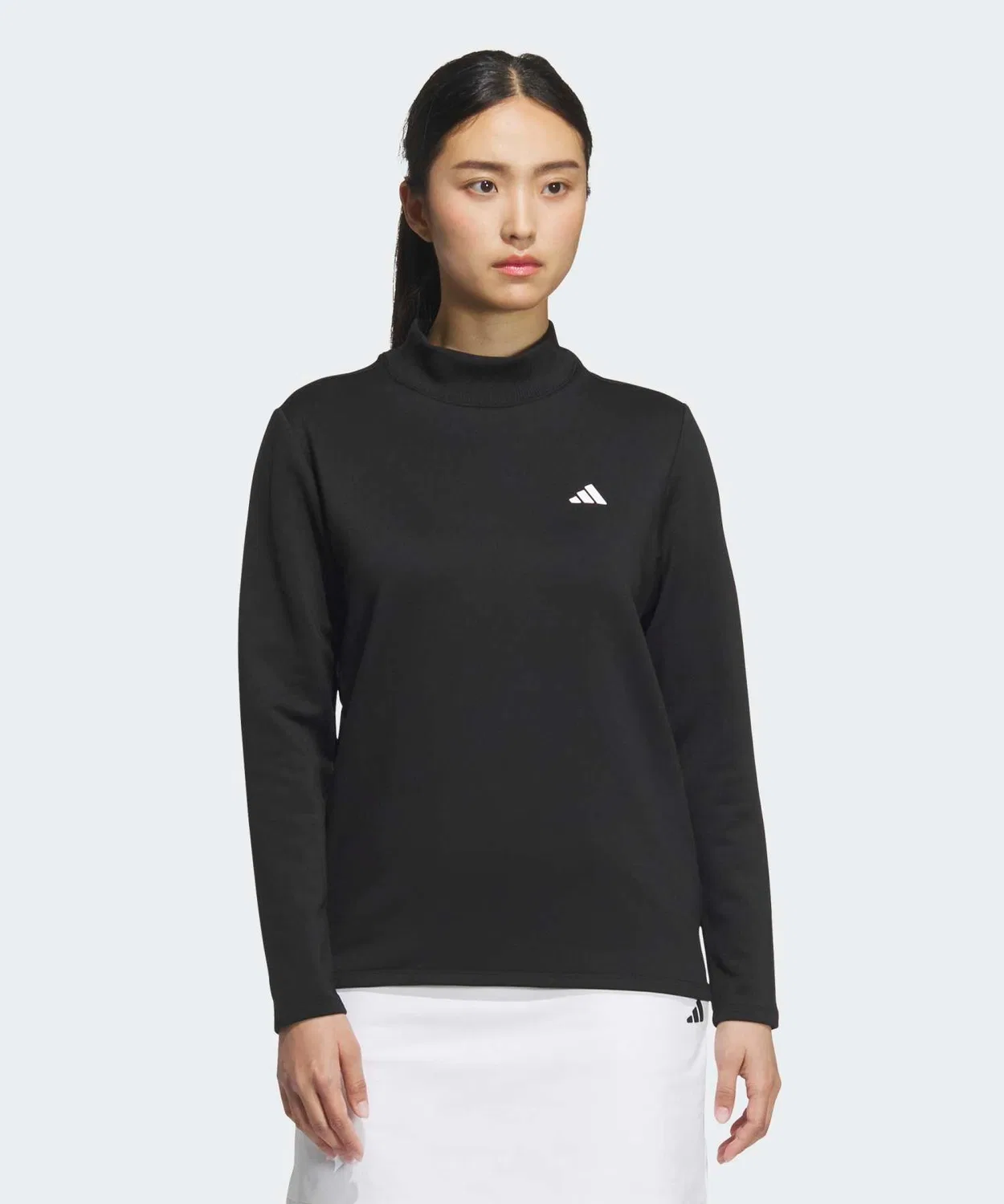 Женская футболка-поло с длинным рукавомCOLD. RDY Mock Neck Adidas Golf, Black