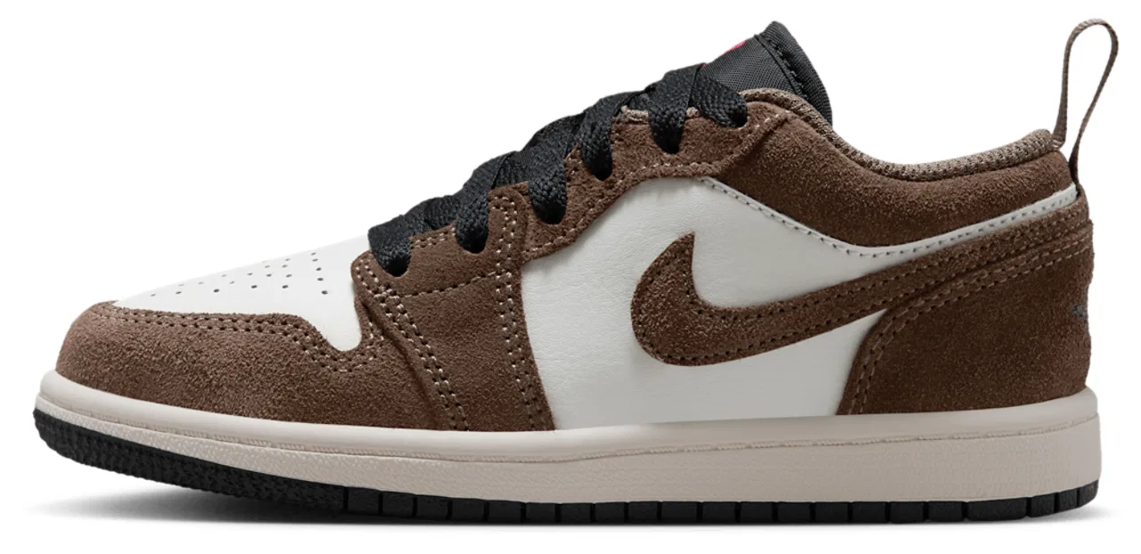 Кроссовки для мальчиков Jordan Retro 1 Low, цвет Brown/Black/White — фото 2