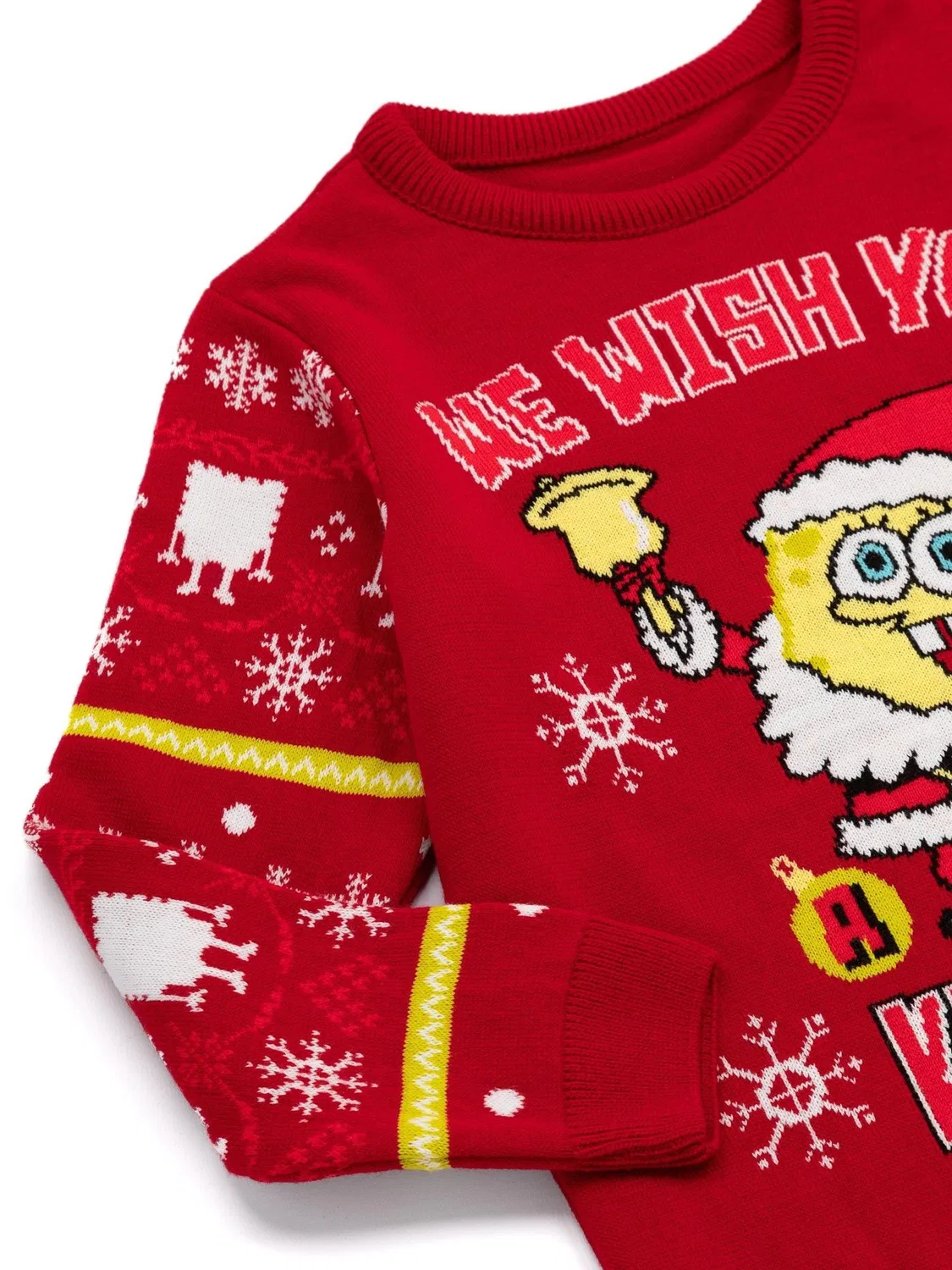 Джемпер Christmas с принтом Sponge Bob Square Pants Vanilla Underground, красный — фото 2