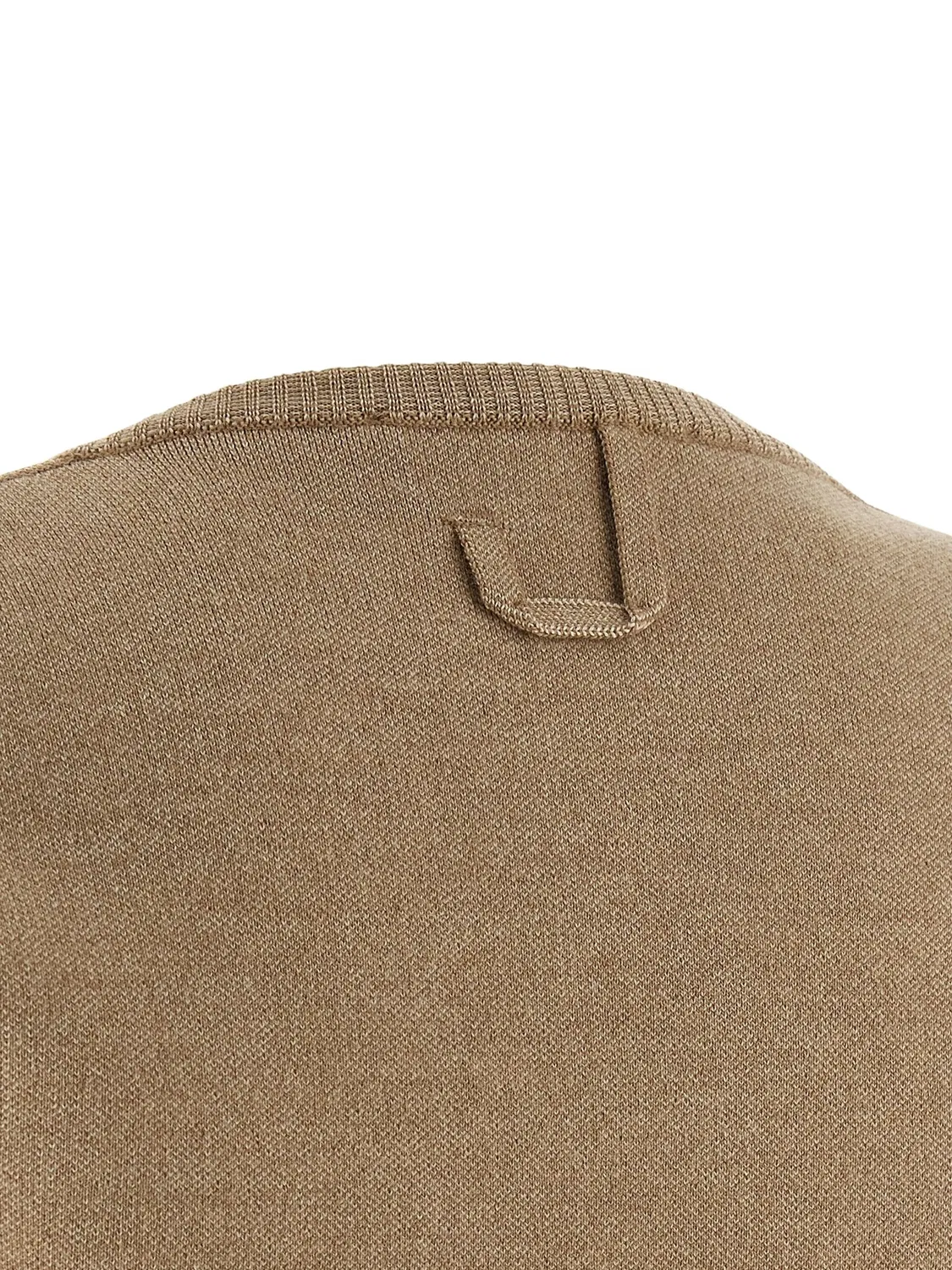 Кардиган с двойной застежкой и круглым вырезом Jacquemus, бежевый — фото 2