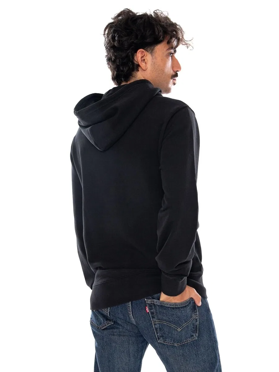 Худи на молнии LEVI'S 'LEVI'S THE ORIGINAL HM ZIP UP MINERAL BLACK' в черном цвете — фото 3