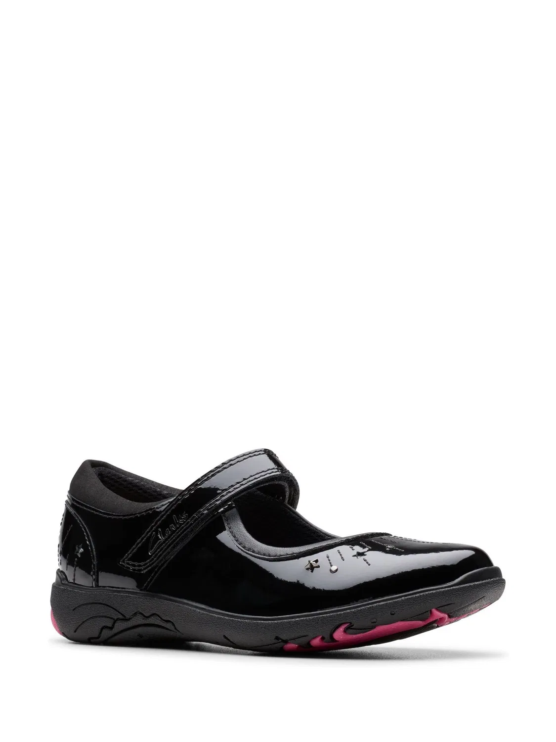 Туфли Mary Jane с узкой колодкой Clarks Relda Wish, черные — фото 3