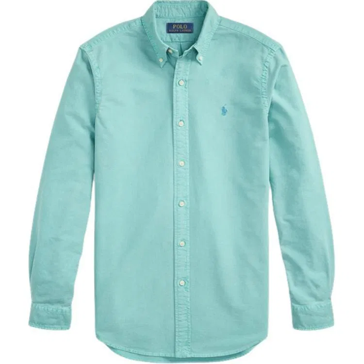 Мужская рубашка-поло с вышивкой Polo Pony, Polo Ralph Lauren, Deep Sea Foam Green