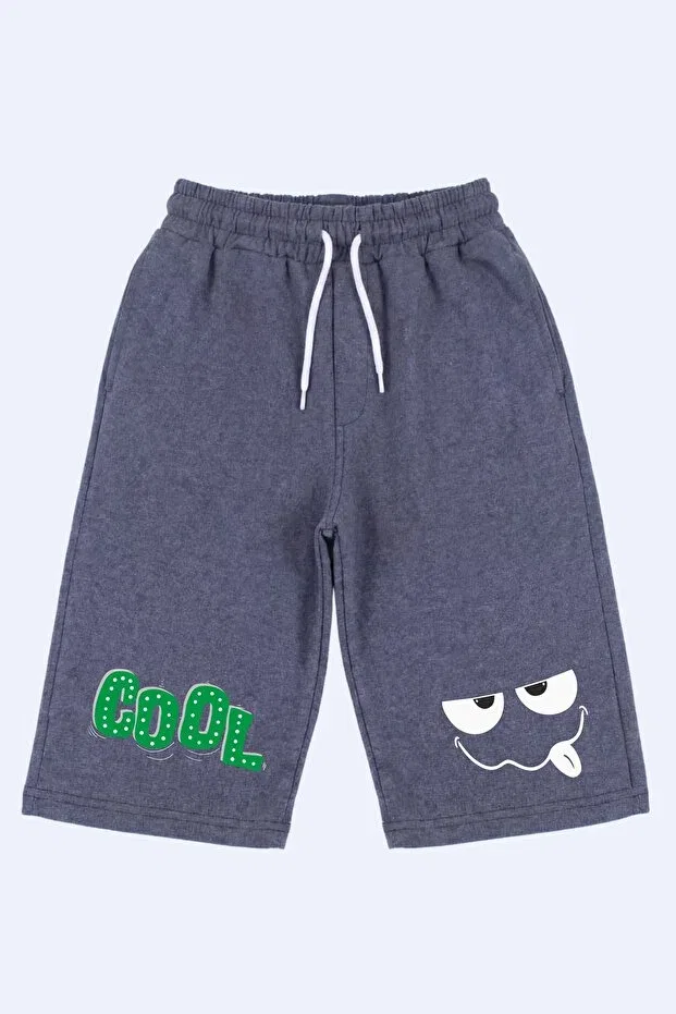 Детские шорты для мальчиков с принтом 3-штучный комплект Ya Ko Kids, Gray-Black-Smoked — фото 4