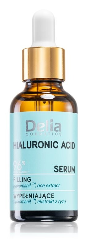 

Наполняющая сыворотка для лица, шеи и зоны декольте Delia Cosmetics Hyaluronic Acid