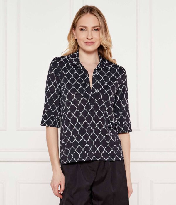 

Рубашка сливовая Relaxed fit Max Mara Leisure, черный
