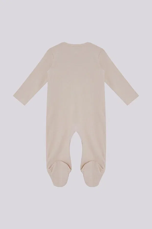 Детский комбинезон для мальчиков с длинным рукавом Gb Baby Basic, Ecru — фото 2