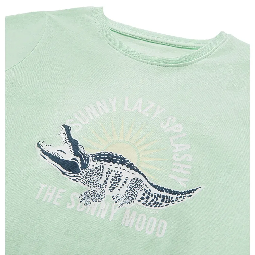 Детская футболка с принтом Printed Short Sleeve Tom tailor, Green — фото 3