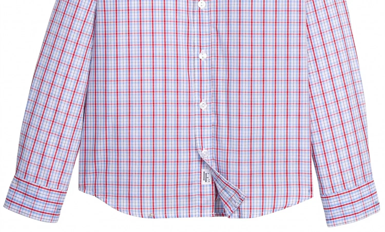 Детская рубашка на пуговицах с принтом Patriotic Plaid LITTLE ENGLISH, Patriotic Plaid