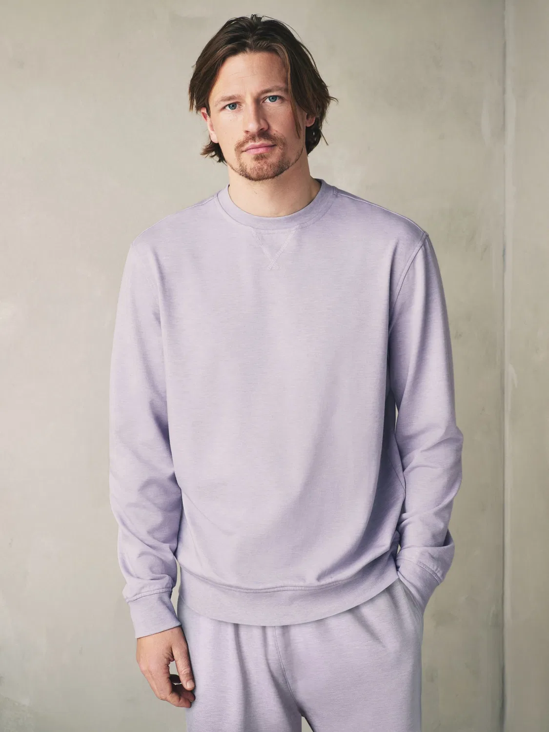 Джемпер с круглым вырезом, мягкий, Light Purple Next
