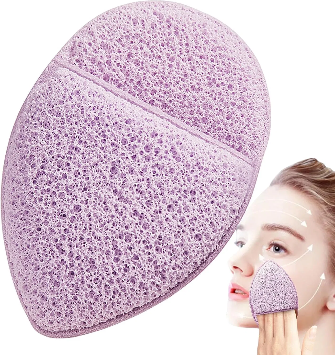 Спонж для умывания, Generic, 2 шт, Purple