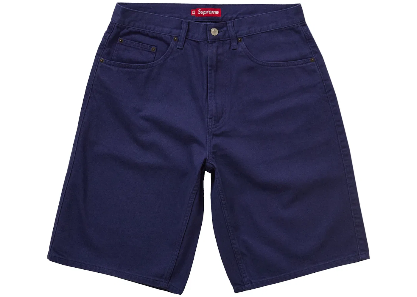 Мужские шорты с принтом Supreme Baggy Denim Short Supreme, Navy
