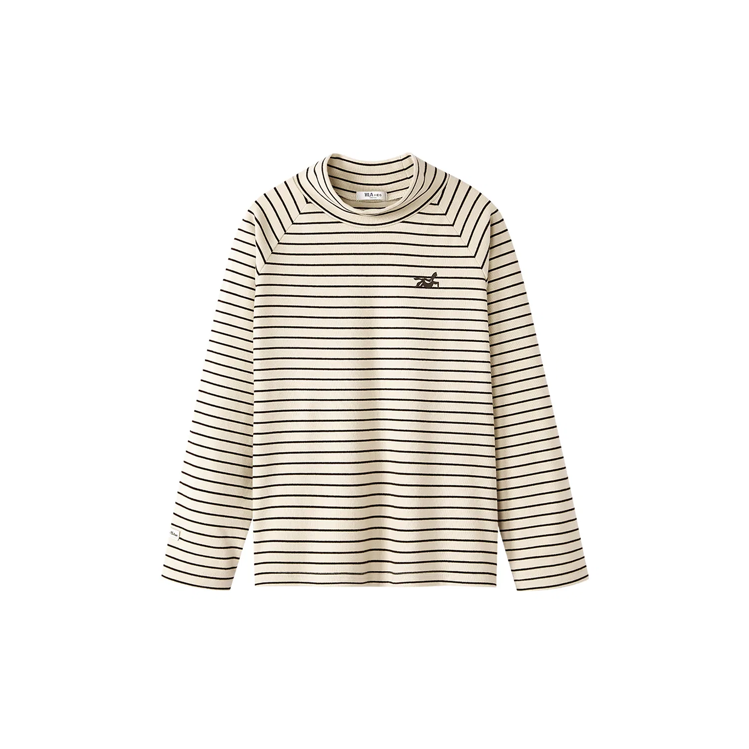 Детская футболка с длинным рукавом, модель HLA, Light Khaki Stripes 16