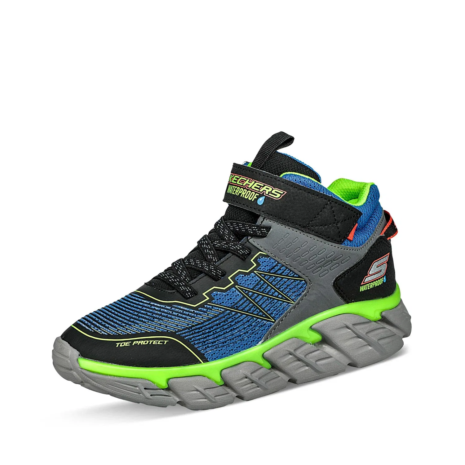 Детские кроссовки для мальчиков с технологией Tech Grip - High Surge Skechers, Blu Reale Nero